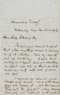Letter from Charles Dickens to Lady Blessington